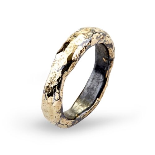 Heritage Golden Plain ring By Birdie