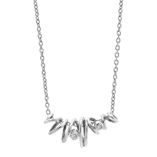 Rabinovich Sparkling Dream halskæde i sølv med hvide topas