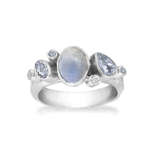 Rabinovich Blue Moon ring i sølv