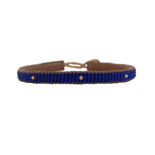 Ibu Jewels Otto armbånd i farven cobalt