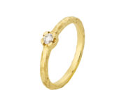 Karen Norup Magda ring i 14 karat guld med brillantslebet diamant