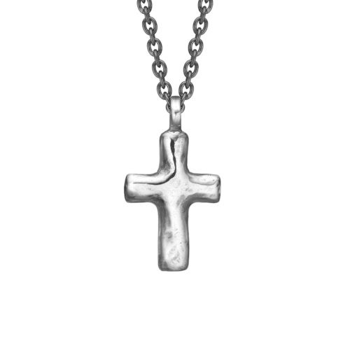 Cross Silver 32mm kors vedhæng fra By Birdie