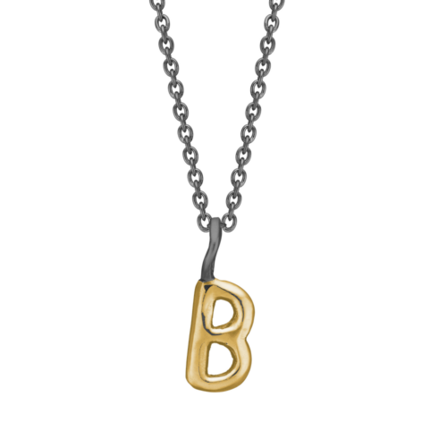 Nordic Golden Bogstav vedhæng By Birdie