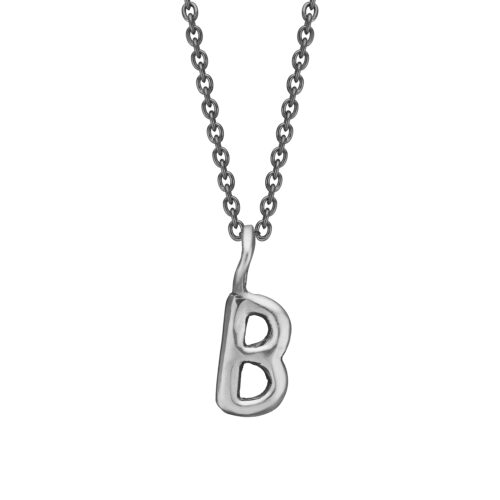 Nordic Silver Bogstav vedhæng fra By Birdie