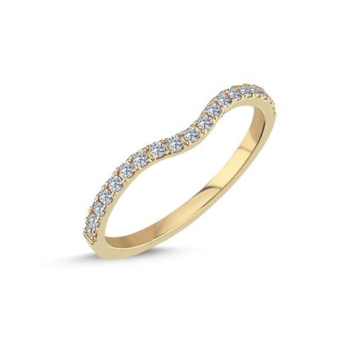 Nuran Combine ring i 14 karat guld med 0.19ct. brillanter