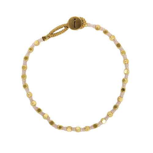 Ibu Jewels Lulu Peggy armbånd i farven Tea Rose