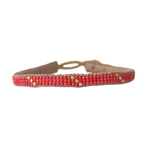 Ibu Jewels Slide armbånd i farven Coral